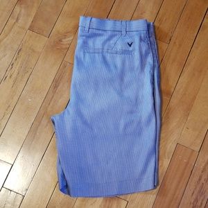 Mens Callaway black and white houndstooth shorts